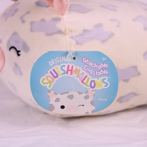 Squishmallow Rosie the‎ Pig 8” Plush Kellytoy Pink Stackable Kawaii HTF Rare NWT - Picture 9 of 9